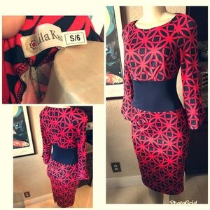Lila Kass Silk Blend Bodycon Dress size 6/s